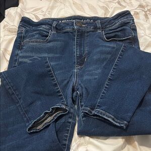American Eagle Outfitters Dark Blue Skinny Jeans